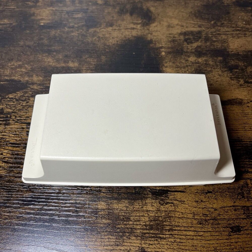 Vintage Tupperware Butter Stick Dish 1512-8 Almond Butter Keeper Container